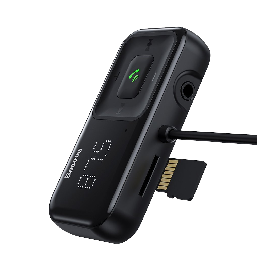 Baseus T-Typed S-16 wireless MP3 car charger（English)-Black