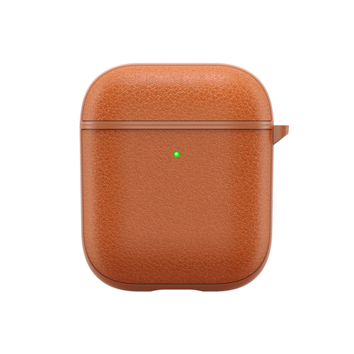 Wiwu Calfskin Genuine Leather AirPods Case - Brown