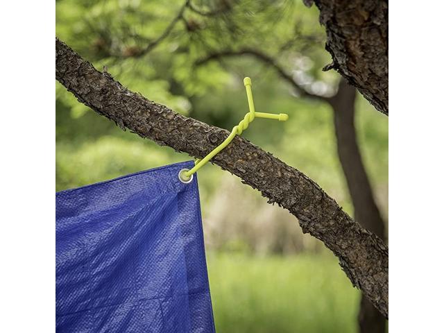 NiteIze Gear Tie Reusable Rubber Twist Tie 18in [2-Pack] Neon Yellow