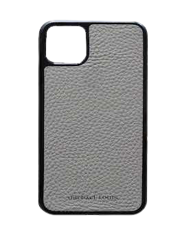 Michael Louis Pebbled Leather Case iPhone 12 / 12 Pro-Grey