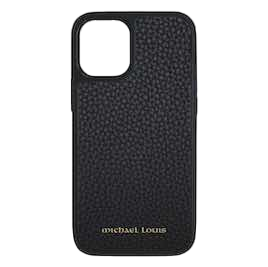 Michael Louis Pebbled Leather Case iPhone 13 - Black