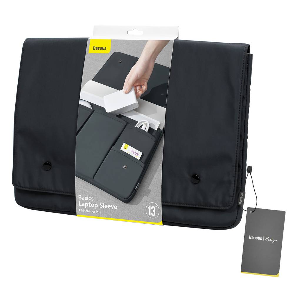 Baseus Basic Series 13" Laptop Sleeve-Dark Gray