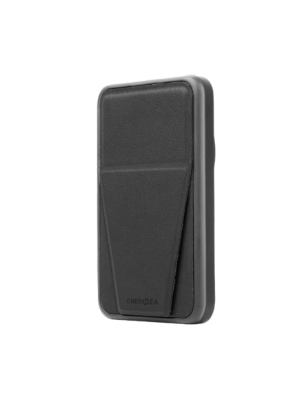 Energea MagPac Grip 5000mah Power bank with Built-in Stand/Grip - Gun/Blk
