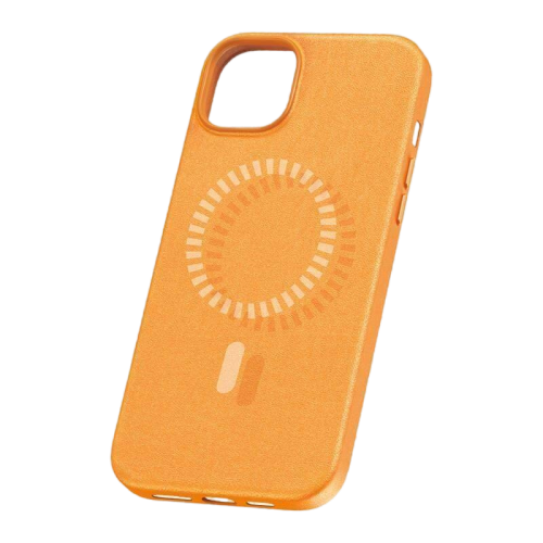 Baseus Fauxther Series Magnetic Case for iPhone 15 Pro Max - Sunset Orange