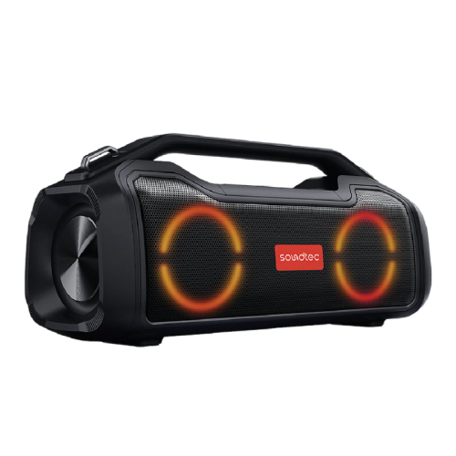 Soundtec By Porodo Vibe Portable Speaker With Smart Functions - Black