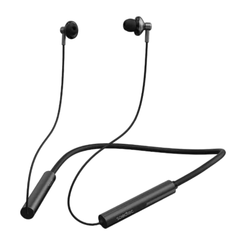 Soundtec By Porodo Environment Noise Cancellation Neckband - Black