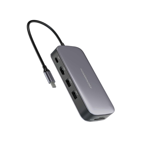 Powerology 256GB USB-C Hub & SSD Drive All-in-one Connectivity & Storage