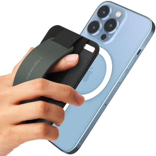 Sinjimoru M-BGrip 3 in 1 Magnetic Wallet - Olive Gray