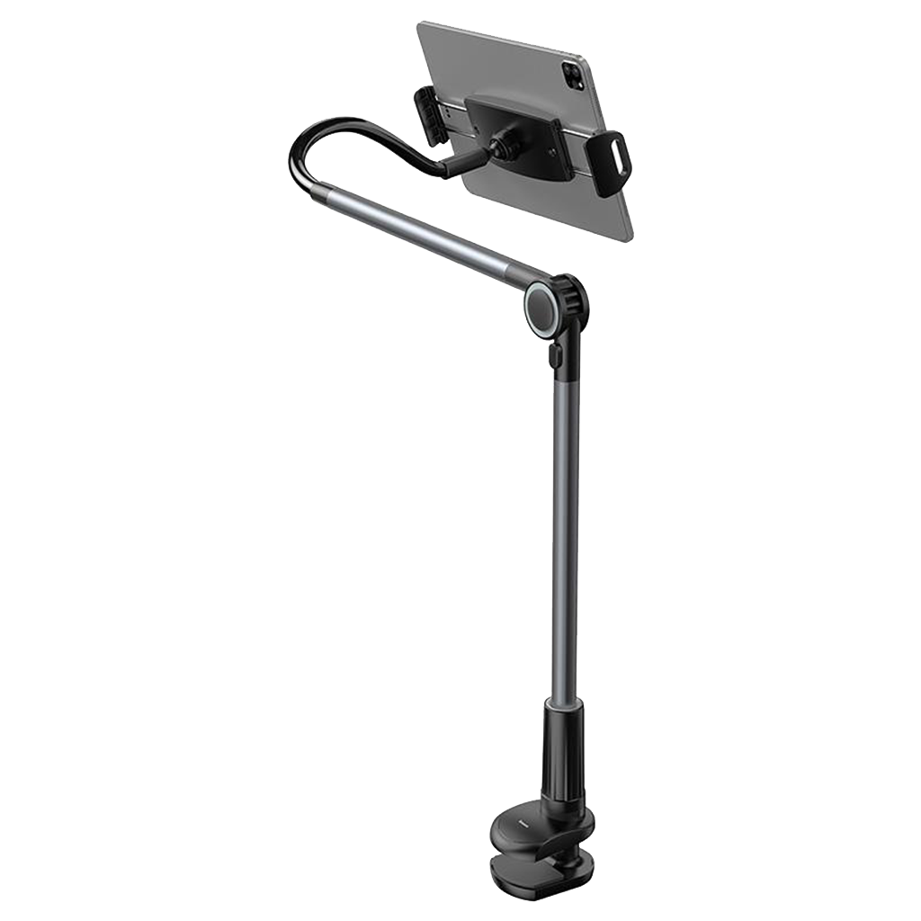Baseus Otaku life rotary adjustment lazy holder（Applicable for phone/ ipad)4.7-12.9 inches-Silver