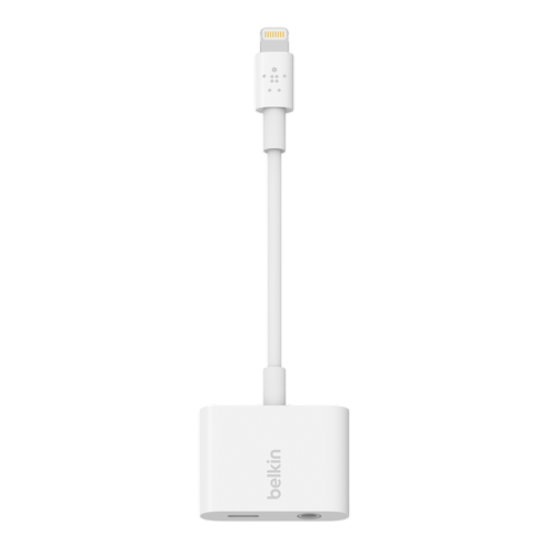 Belkin 3.5 MM Audio + Charge RockStar - 4" - White