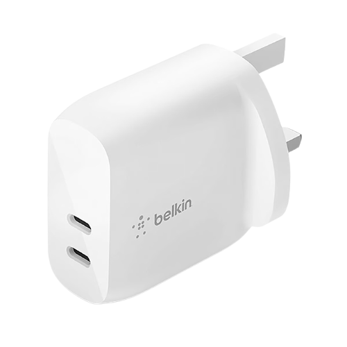 Belkin Dual USB-C PD Wall Charger 2USB-C 20W + 20W