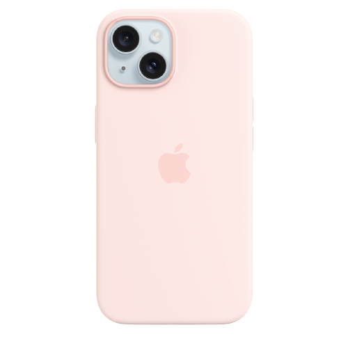 Apple iPhone 15 Silicone Case with MagSafe - Light Pink