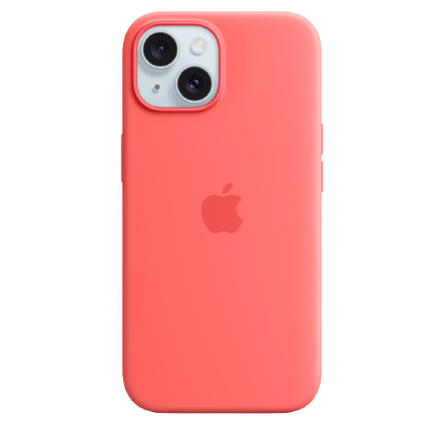 Apple iPhone 15 Silicone Case with MagSafe - Guava