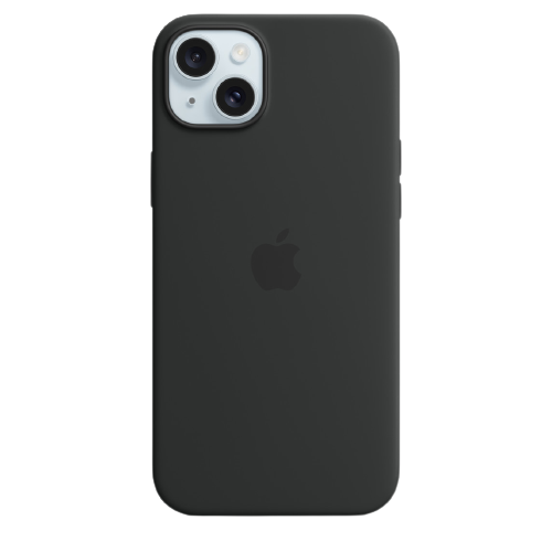 Apple iPhone 15 Plus Silicone Case with MagSafe - Black