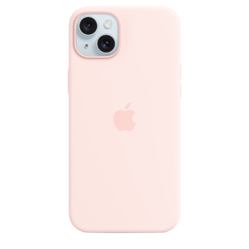 Apple iPhone 15 Plus Silicone Case with MagSafe - Light Pink