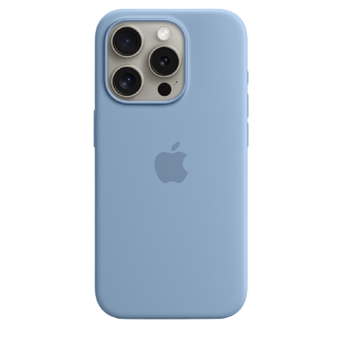 Apple iPhone 15 Pro Silicone Case with MagSafe - Winter Blue