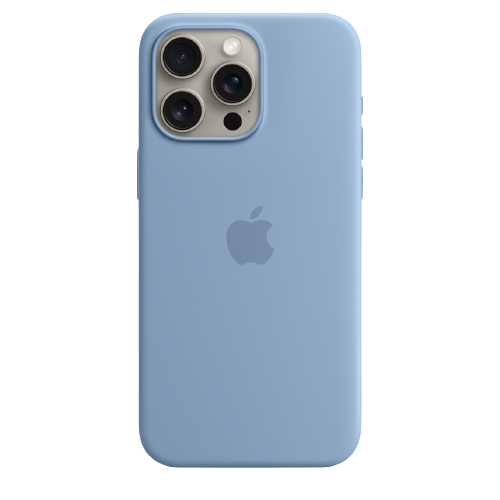 Apple iPhone 15 Pro Max Silicone Case with MagSafe - Winter Blue