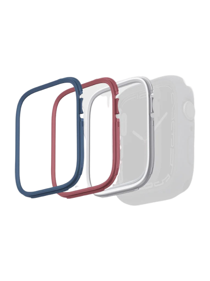Uniq Moduo 3-in-1 PCs Bezel Protector Bundle 45/44mm - Blue/Red/White