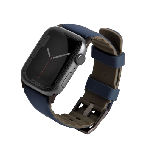 Uniq Linus Airosoft Silicone Apple Watch Strap 45/44/42mm - Nautical Blue (Blue)