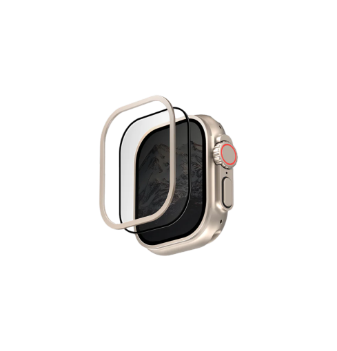 Uniq Optix Duo Pro Watch Ultra Anti-reflective Glass Protector & Stainless Steel Bezel