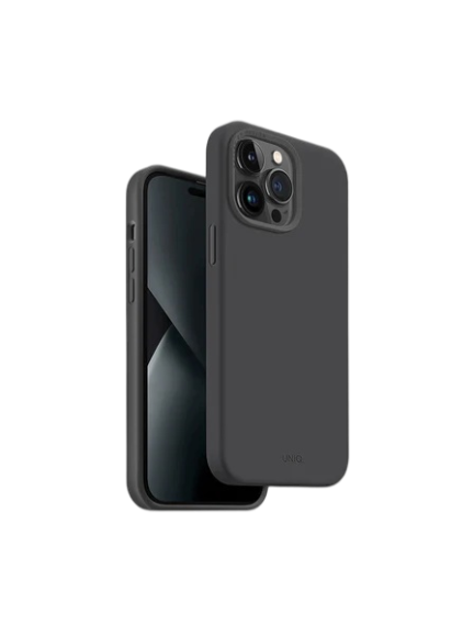 Uniq Hybrid Iphone 14 Pro Max Magclick Charging Transforma - Ebony (Black)