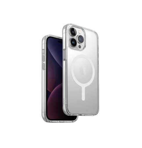 Uniq Hybrid Iphone 15 6.7 Magclick Charging Lifepro Xtreme (Af) - Dove (Frost Clear)