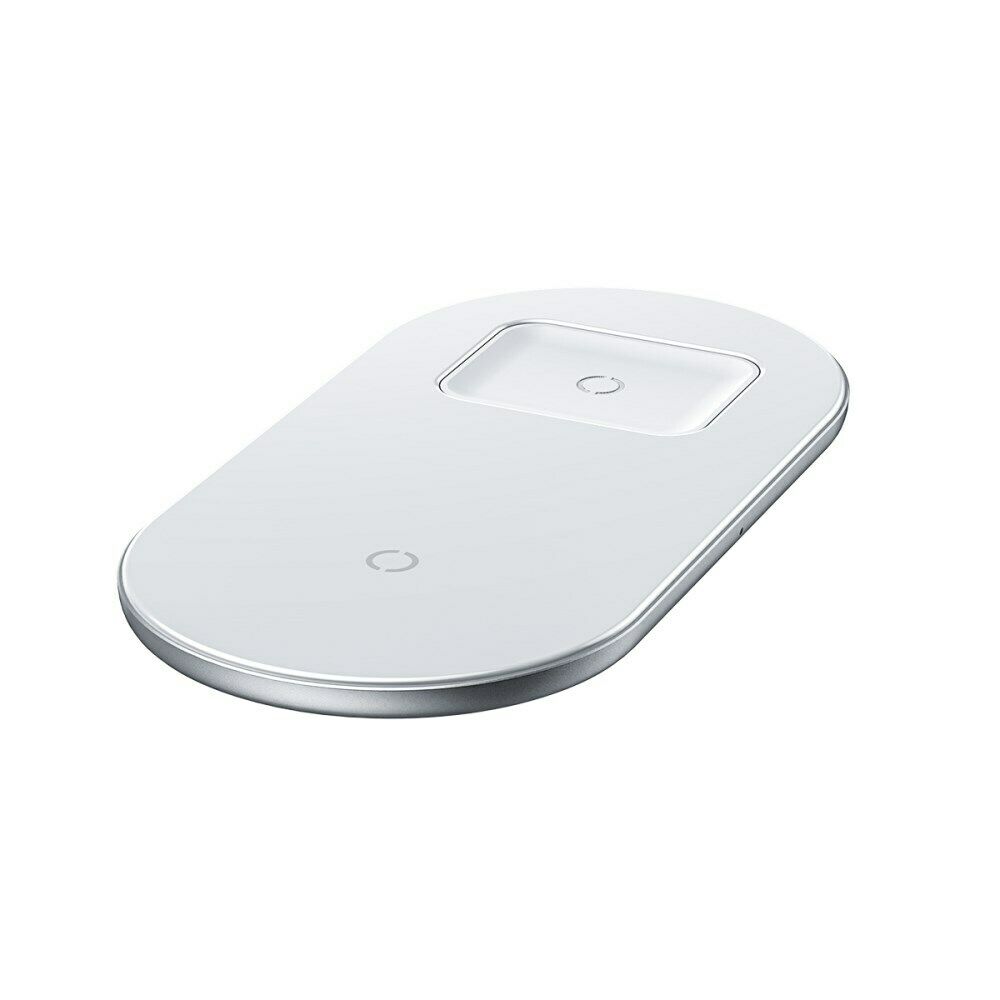 Baseus 2in1 Wireless Charger 18W Max White