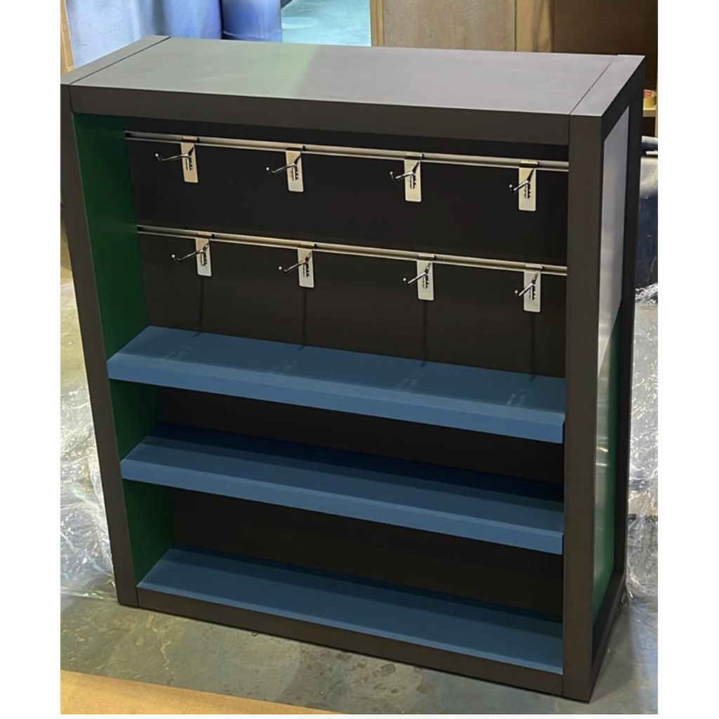 Manufacturing 4nos of 90cmX72cmX30cm Painted 18MDF Units including Shelves, Hocks, and Stickers as per the submitted design