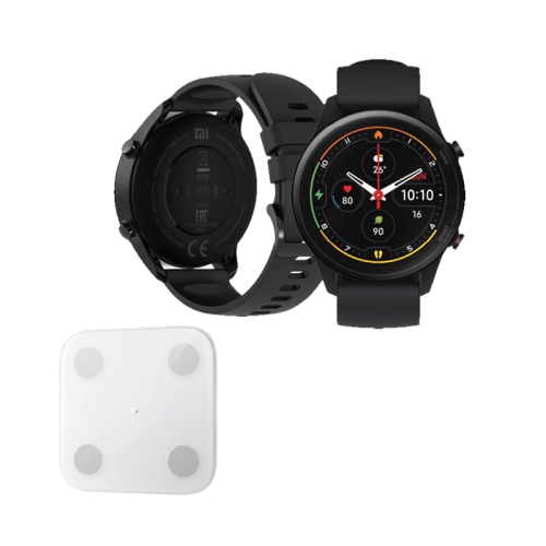 Xiaomi Mi Watch Black With Free Xiaomi Body Composition Scale 2