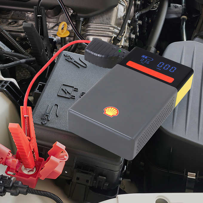 Shell SH816 16000mAh /4 cells Portable Lithium Jump Starter with Air Pump