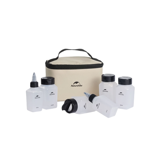 Naturehike Seasoning Bottle Six-Piece Set - Light Khaki