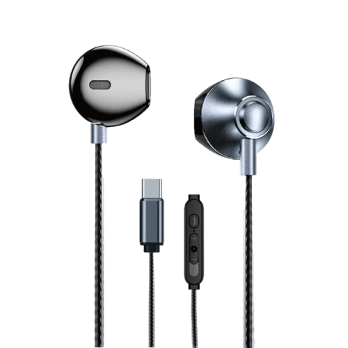 WEKOME YB08 BLACKIN SERIES - HiFi USB-C Wired Headphones - Black