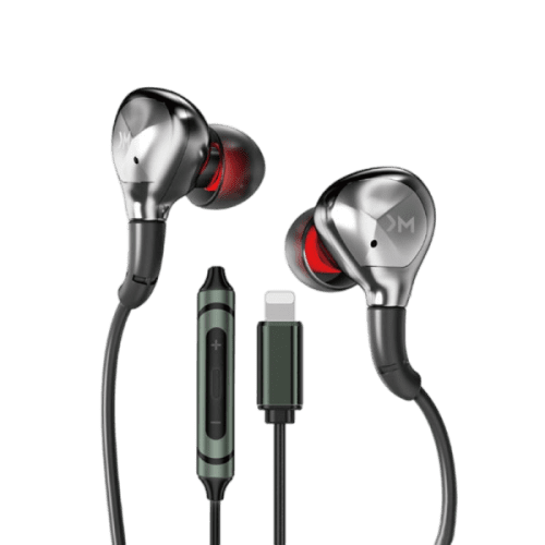 WEKOME YC06 Blackin Series - HiFi Lightning Wired Headphones - Black