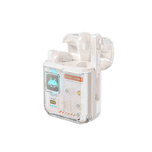 WEKOME VB04 Vintage Video Game Wireless Earphone - Beige White