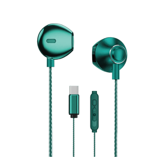 WEKOME YB08 BLACKIN SERIES - USB-C HIFI WIRED HEADPHONES - Dark Night Green
