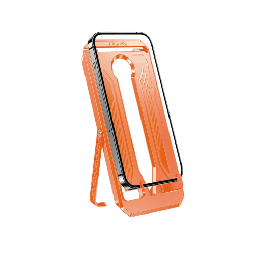 WEKOME WTP-080 Vacha Series Phone Holder Screen Protector With Magnetic Sticking Case (Privacy) - Black For Iphone 15 Pro