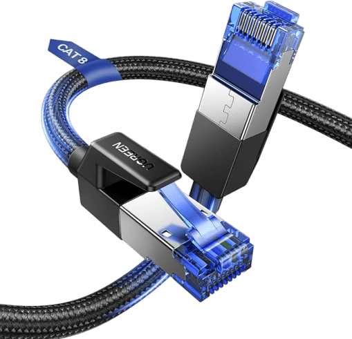 UGREEN CAT8 Shielded Round Braided Cable Modular Plugs 3m