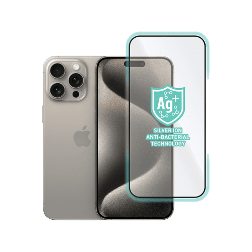 Torrii Bodyglass Screen Protector Anti-Bacterial Coating For Iphone 15 Pro Max (6.7”) – Full Coverage Black