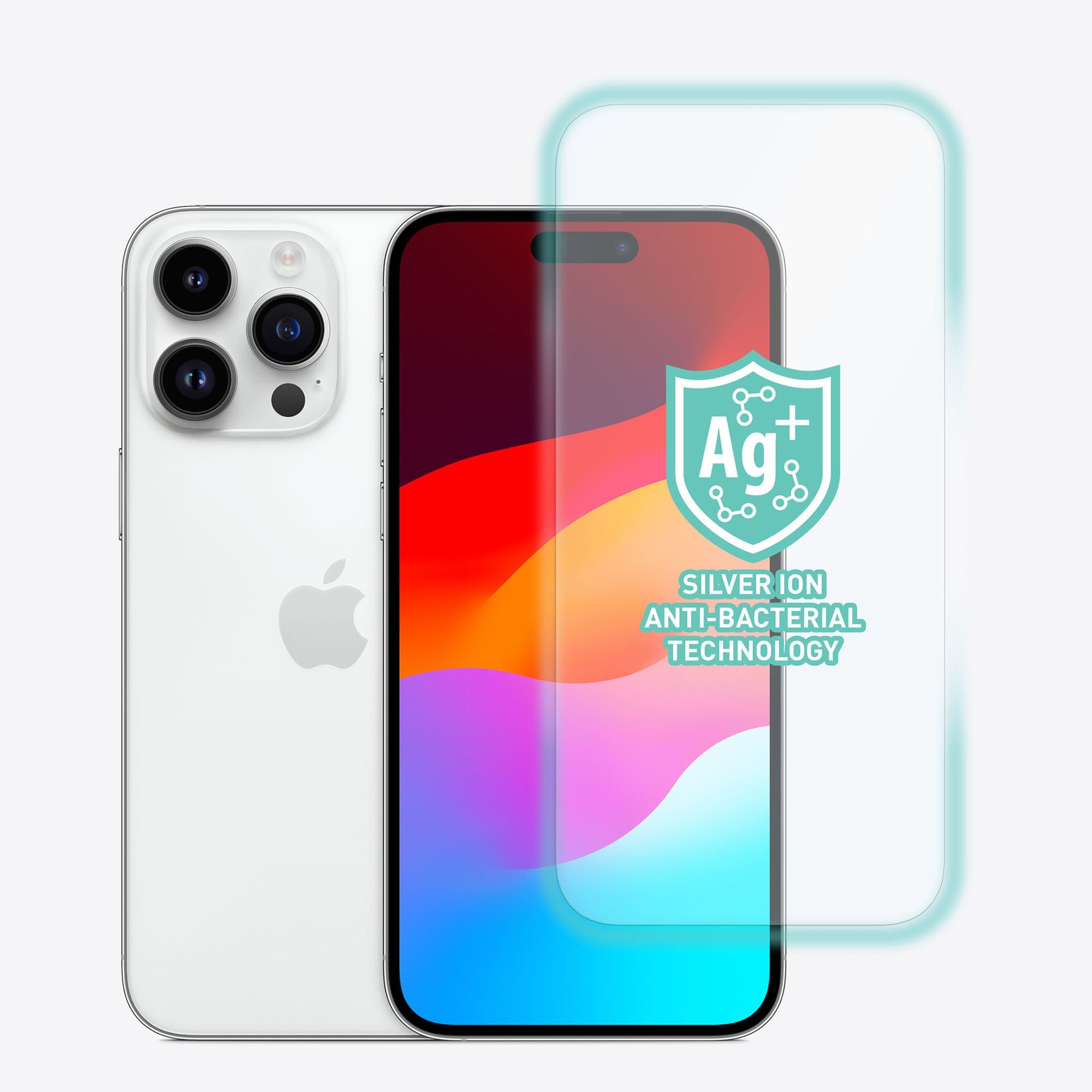 Torrii Bodyglass Screen Protector Anti-Bacterial Coating For iPhone 15 Pro Max (6.7”) – Clear