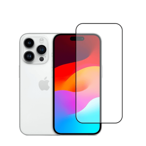 Torrii Bodyglass Screen Protector Anti-Bacterial Coating For Iphone 15 Pro (6.1”) – Full Coverage Black