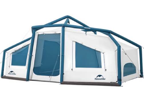 Naturehike Lingfeng Air 12.0 LightWeight Inflatable Tent - Blue&White (450*260*190)