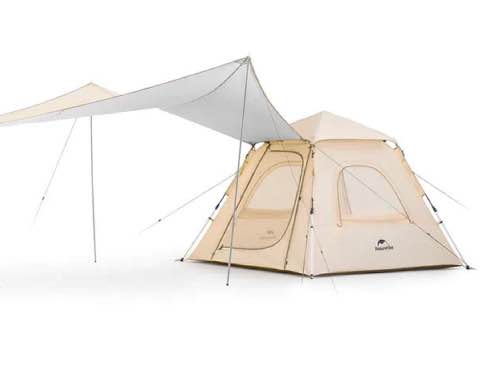 Naturehike Ango Automatic Tent Canopy Version (With Hall Pole) - (210*210*140) Tent (336*292) Canopy