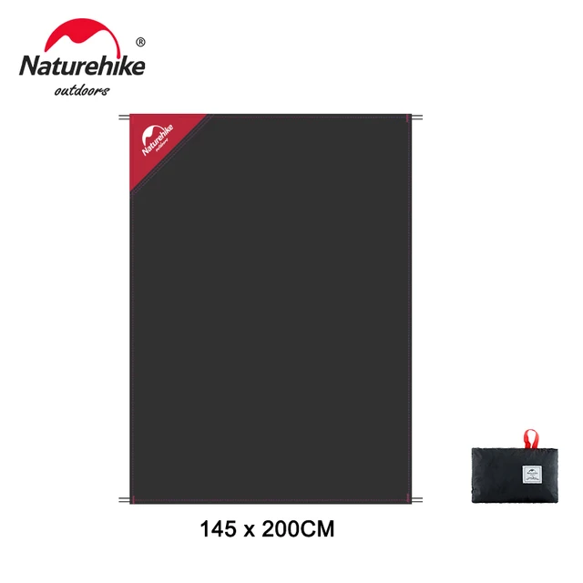 Naturehike Double Sided Water Proof Light Mat - Black L (145*200)