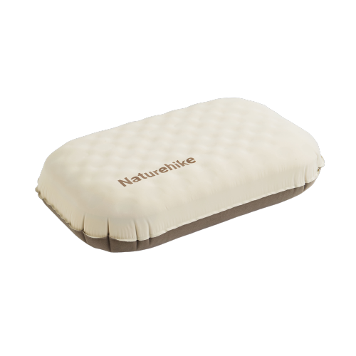 Naturehike Yugu 2-in-1 Sponges Inflatable Pillow - Champagne Brown (L)