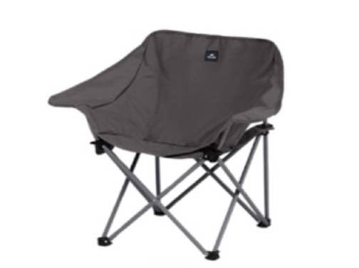 Naturehike Gathering X-Shaped Chair (Armrest Version) -Black Grey