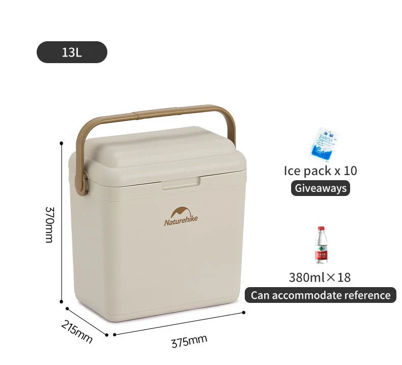 Naturehike Lingdu 36H Outdoor Antibacterial Cooler Box - Beige (13L)