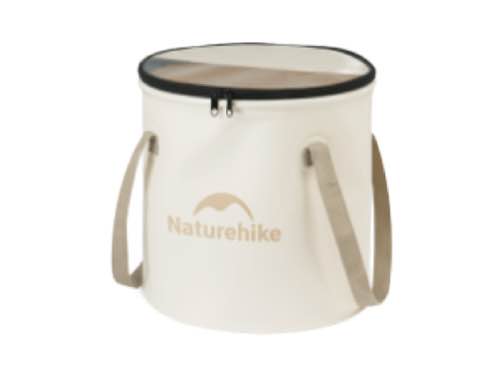 Naturehike Foldable Round Bucket - MilkyWhite (20L)