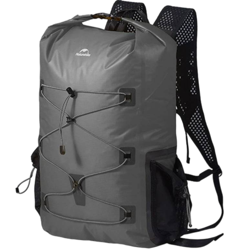 Naturehike Far Mountain Lightweight Shoulder Waterproof Bag - Graphite Black (25L) (without shoes)