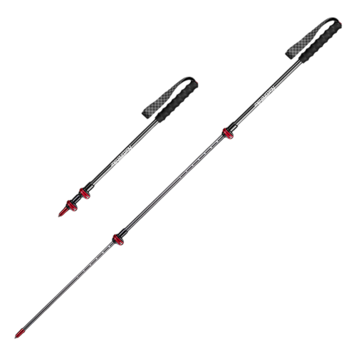 Naturehike ST10 Ultra Light Carbon Fiber Lock Trekking Pole - Blazing Red (54-120CM)