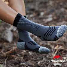 Naturehike Shock Absorbing and Warm Wool Socks - Black (36-39M)